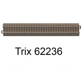 Rail droit voie C 236,1 mm - Trix 62236