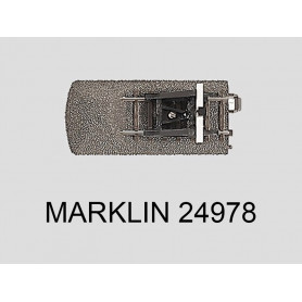 Rail droit avec butoir et éclairage 77.5 mm voie C Marklin 24978