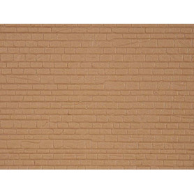 Plaque plastique mur en pierres 20x12 cm - HO 1/87 - Kibri 34118