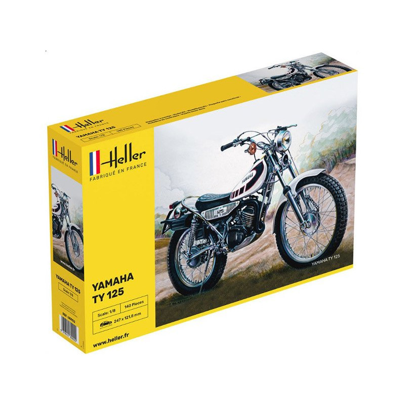 Maquette Moto Yamaha TY 125 échelle 1/8 HELLER 80902