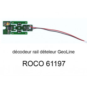 Décodeur digital pour rail dételeur en voie Geoline HO - ROCO 61197