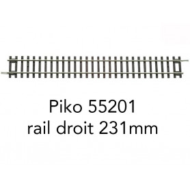 Piko 55201 - Voie A - rail droit G231 231mm - HO