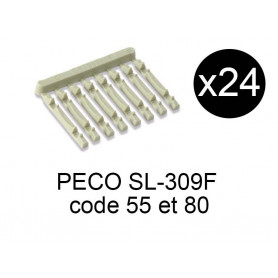 PECO SL-309F - x24 traverses type béton additionnelles pour rails échelle N