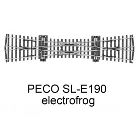 PECO SL-E190 - Traversée jonction double (TJD) electrofrog code 75 échelle HO