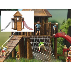 Aire de jeux enfants - château en bois - HO - BUSCH 1487