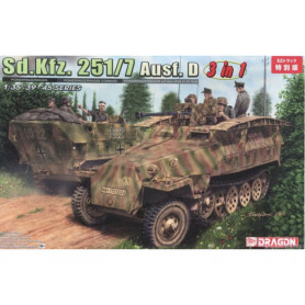 Sd.Kfz.251 Ausf.D 3 en 1 - 1/35 - DRAGON 6223