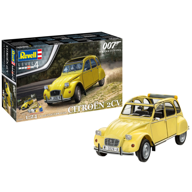 Maquette voiture : Kit : Citroën 2 CV - Heller - Rue des Maquettes