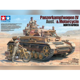 Panzerkampfwagen IV Ausf F & Moto Afrique du Nord - 1/35 - Tamiya 25208