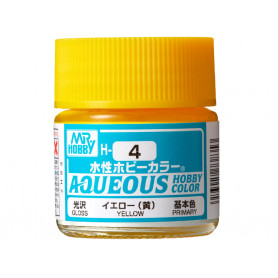 H-004 jaune brillant Mr Hobby Gunze Aqueous - pot acrylique 10 ml