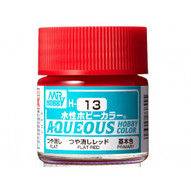 H-013 rouge mat Mr Hobby Gunze Aqueous - pot acrylique 10 ml