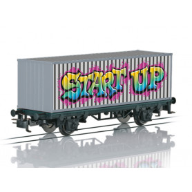 Wagon porte-conteneurs Graffiti ép. VI - DB - HO 1/87 - Märklin 44831