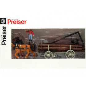 Charette à bois - HO 1/87 - PREISER 30465