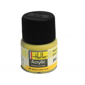Jaune citron mat Heller 99 acrylique - 12ml - HELLER 9099