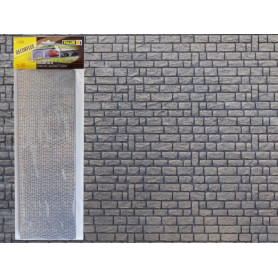 2x murs en pierre de taille decorflex échelle HO - FALLER 170804